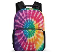 TPISLI Kids and Teens Tie-dye Backpack 8-12 Years Colourful Daypack for Kids and Teens Primary School, Side Pockets Soft Felt Details Daily Essentials