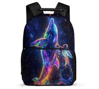 TPISLI Kids and Teens Whale Rucksack Primary Age 6-11 Marine Life Daypack for Students Primary Classes, Padded Back 1680D Fabric Back to School Gift
