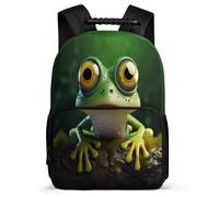 TPISLI Kids Backpack Boys Age 9-15 Frog Schoolbag with Ugly Back Pack Girls Teens 8-13 Years Old,Lightweight Bookbag for Children