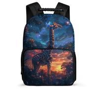 TPISLI Kids Backpack Boys Age 9-15 Giraffe Schoolbag with Animal Theme Back Pack Girls Teens 8-13 Years Old,Lightweight Bookbag for Children