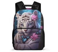 TPISLI Kids Backpack Boys Age 9-15 Tiger Schoolbag with Animal Pattern Back Pack Girls Teens 8-13 Years Old,Lightweight Bookbag for Children