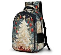 TPISLI Kids Backpack, Cute Christmas Tree Print Lightweight Water-resistant Preschool Toddler Kindergarten Backpack for Boys Girls with
