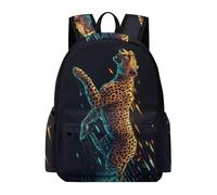 TPISLI Kids Backpack for School Leopard Pattern Bookbag Boys Girls Cheetah Animal Schoolbags Personalized Children Primary Secondary School Daypack