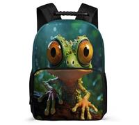 TPISLI Kids Backpack Frog Rucksack for Boys Girls 6-12 Years Old Travel Daypack Satchel Ugly School Bag Primary