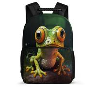 TPISLI Kids Backpack Nylon Felt Bag Frog Primary School Girls Backpack with Ugly Bookbag for Boys with Front Pocket