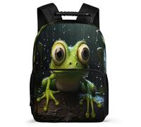 TPISLI Kids Backpack Nylon Felt Bag Frog Primary School Girls Backpack with Ugly Bookbag for Boys with Front Pocket