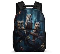 TPISLI Kids Backpack Owl Bag for Primary School Boys Girls 6-12 Years Old Travel Daypack Satchel Bird Theme Rucksack Primary