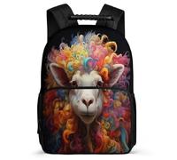 TPISLI Kids Backpack Sheep Bagpack for Boys Girls Primary Schoolbag Lamb Pattern School Bag Travel Bookbags Junior Student Bookbag