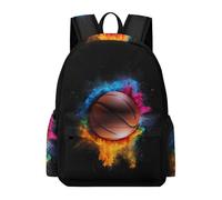 TPISLI Kids Backpack with Basket-Ball Motif,Large Boys Basketball Design School Bag for Primary School Elementary,Lightweight Book Bag for Sports And Travel