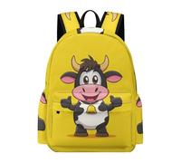 TPISLI Kids Backpack with Cow Illustration,Large Boys Animal Bull School Bag for Primary School Elementary,Lightweight Book Bag for Sports And Travel
