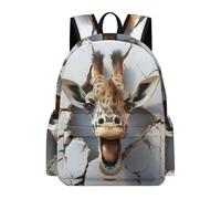 TPISLI Kids Backpack with Giraffe 3D Design,Large Boys Animal Pattern School Bag for Primary School Elementary,Lightweight Book Bag for Sports And Travel