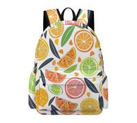 TPISLI Kids Backpack with Lemon Illustration,Large Boys Fruit Design School Bag for Primary School Elementary,Lightweight Book Bag for Sports And Travel