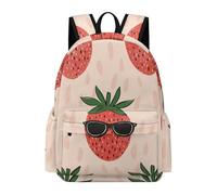 TPISLI Kids Backpacks for Boys And Girls Strawberry Pattern Rucksack, Fruit Motif School Backpack, Casual Day Pack for School, Travel - Lightweight