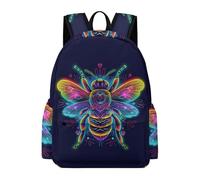 TPISLI Kids Bee Backpack School Bag Insect Theme Boys Girls Ages 8-12 Daypack for Daily Classes, Modern 13.3 Inch Laptop Rucksack for Autumn Trip and Study Days