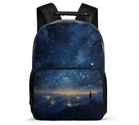 TPISLI Kids Bookbag Starry Sky Back Pack for Primary School Boys Bookbag Colourful Rucksack Children Girl Backpack Felt Lightweight School Bag for Youth Kids