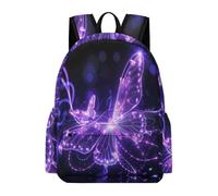 TPISLI Kids Butterfly School Backpack for Boys Girls Primary to Secondary School Age Everyday Durable Colourful 3D Print Daypack for Spring Outing Autumn Trip Holiday Gift, Everyday Carry