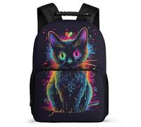 TPISLI Kids Cat Backpack 7-11 Year Olds, Children Kids Animal Kitten Design School Bag, Lightweight Rucksack, 1680D Fabric, Primary Classes, Daily Essentials