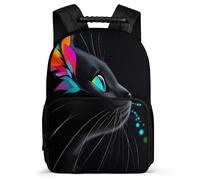 TPISLI Kids Cat Motif Backpack 8-12 Years, Children Kids Animal Kitten Pattern School Bag, Lightweight Rucksack, 1680D Fabric, Primary Classes, Daily Essentials