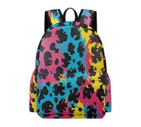 TPISLI Kids Cheetah Print Backpack Boys Girls Secondary School Age 11-16 15.6 Inch Laptop Backpack, Trendy Lightweight Leopard Animal Fashion School Bag for Spring Outing Travel Holiday Gift
