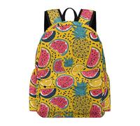 TPISLI Kids Colourful Fruits Design Rucksack Boys Girls Secondary Years 7-11 Lightweight Durable Fruit Back pack for Hiking Travel Back to School Gift, 15.6 Inch Laptop Backpack