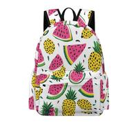 TPISLI Kids Colourful Fruits Rucksack Boys Girls Secondary Years 7-11 Lightweight Durable Fruit Theme Back pack for Hiking Travel Back to School Gift, 15.6 Inch Laptop Backpack