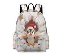 TPISLI Kids Cute Penguin Backpack Boys Girls Year 4-8 Trendy Lightweight Animal 3D Motif Back pack for Outdoor Travel Birthday Gift, 13.3 Inch Laptop Rucksack Daily Carry