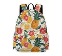 TPISLI Kids Fruits Design School Backpack Boys Girls 11-16 Years Trendy Lightweight Fruit Pattern Back pack for Weekend Trips New Term Gift, 16.5 Inch School Bag Books Gear