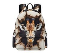 TPISLI Kids Giraffe Backpack School Bag 3D Print Animal Boys Girls Year 5-9 Daypack for Daily Classes, Modern Outdoor Rucksack for Study Days and Travel and Class Travel Use