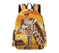 TPISLI Kids Giraffe Pattern Backpack School Bag Animal Boys Girls Year 5-9 Daypack for Daily Classes, Modern Outdoor Rucksack for Study Days and Travel and Class Travel Use