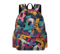 TPISLI Kids Graffiti Backpack Boys Girls for 9-15 Year Olds Cool Durable Colourful Back pack for Spring Outing Travel School Season Gift, 14 Inch Laptop Backpack
