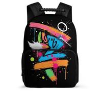 TPISLI Kids Graffiti School Backpack Primary Age 6-11 Colourful Pattern Rucksack for Students Primary School, Adjustable Straps Padded Back Daily Essentials