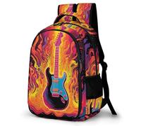 TPISLI Kids Guitar Backpack Water Resistant School Bag for Girls & Boys Age 2-7 Nursery Musical Instrument Print Travel Bag Children Rucksack