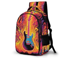 TPISLI Kids Guitar Backpack Water Resistant School Bag for Girls & Boys Age 2-7 Nursery Musical Instrument Print Travel Bag Children Rucksack