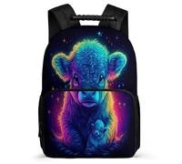 TPISLI Kids Highland Cow Backpack for 5 to 10 Years, Children Kids Cattle School Bag, Lightweight Rucksack, Side Pockets, Padded Back, Travel Daily Use
