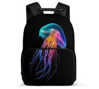 TPISLI Kids Jellyfish Motif School Bag for 5 to 10 Years, Ocean Creatures Design Backpack for Girls Boys, Durable Rucksack, Soft Felt Details, Short Trips, Everyday Use