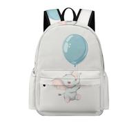 TPISLI Kids Kawaii Elephant School Backpack Boys Girls 11-16 Years Trendy Lightweight Animal Elephant Back pack for Weekend Trips New Term Gift, 16.5 Inch School Bag Books Gear