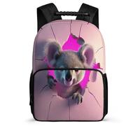 TPISLI Kids Koala Illustration Backpack Age 7-12, Children Kids Animal Design School Bag, Lightweight Rucksack, Side Pockets, Padded Back, Travel Daily Use
