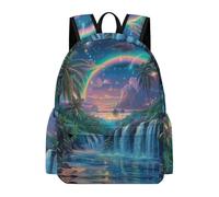 TPISLI Kids Landscape Motif School Backpack School Bags for Girls Boys, Beautiful Backpack Unisex Lightweight Laptop Bookbag