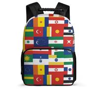 TPISLI Kids National Flag Design Backpack Ages 6-10, Girls Boys School Bag, Lightweight Rucksack, 1680D Fabric, Primary Classes, Daily Essentials