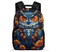 TPISLI Kids Owl Design Backpack Ages 6-10, Boys Girls Bird Print School Bag, Lightweight Rucksack, 1680D Fabric, Primary Classes, Daily Essentials