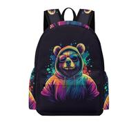 TPISLI Kids Panda Illustration School Backpack School Bags for Girls Boys, Animal Design Backpack Unisex Lightweight Laptop Bookbag