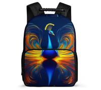 TPISLI Kids Peacock Backpack for 5 to 10 Years, Children Kids Animal Theme School Bag, Lightweight Rucksack, Side Pockets, Padded Back, Travel Daily Use