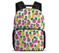 TPISLI Kids Pineapple Motif Backpack Ages 6-10, Boys Girls Fruit Print School Bag, Lightweight Rucksack, 1680D Fabric, Primary Classes, Daily Essentials