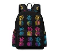 TPISLI Kids Pineapple Motif Backpack Boys Girls for 9-15 Year Olds Cool Durable Fruit Print Back pack for Spring Outing Travel School Season Gift, 14 Inch Laptop Backpack