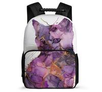 TPISLI Kids Rucksack with Kitten School Backpack for Boys Child Bag Cat Bookbag Daypack for Girl Cartoon Back Pack School Travel