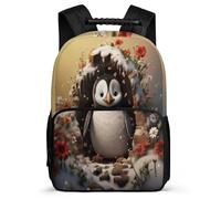TPISLI Kids Rucksack with Penguin School Backpack for Boys Child Bag Penguin 3D Theme Bookbag Daypack for Girl Cartoon Back Pack School Travel