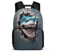 TPISLI Kids Rucksack with Shark School Backpack for Boys Child Bag Shark 3D Theme Bookbag Daypack for Girl Cartoon Back Pack School Travel
