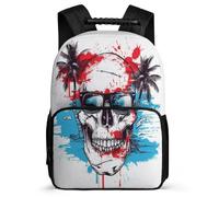 TPISLI Kids Rucksack with Skeleton School Backpack for Boys Child Bag Skull Bookbag Daypack for Girl Cartoon Back Pack School Travel