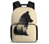 TPISLI Kids Rucksack with Wolf School Backpack for Boys Child Bag Animal Wolve Bookbag Daypack for Girl Cartoon Back Pack School Travel