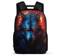 TPISLI Kids Rucksack with Wolf School Backpack for Boys Child Bag Animal Wolve Bookbag Daypack for Girl Cartoon Back Pack School Travel